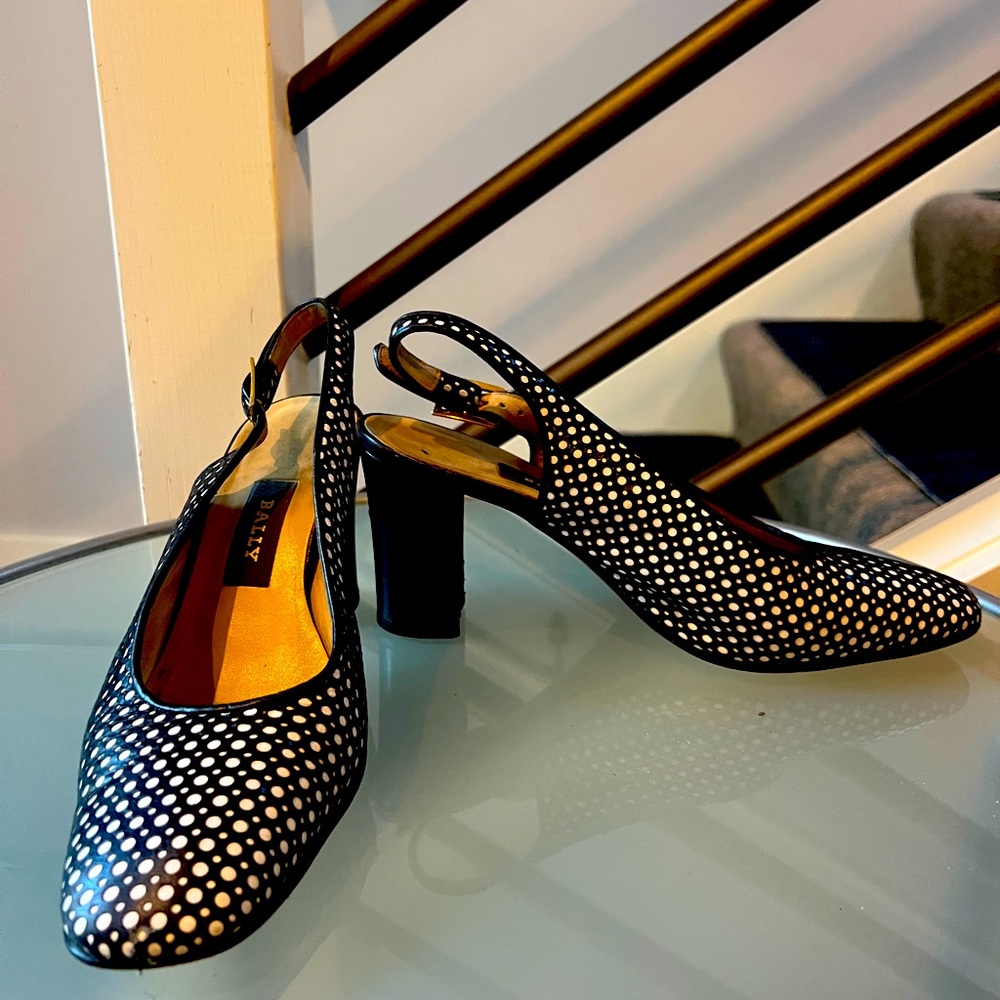 Bally sling back pumps
